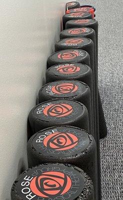 Foam rollers with Rose logo--as a marketer, love their smart branding. Oh yeah, and the PT services are amazing as well!