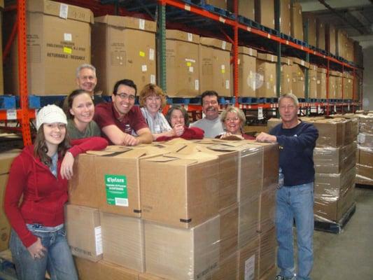 "Giving Back" at Gleaners Food Bank