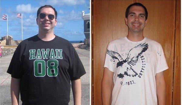 Before & After - lost over 100lbs on my program