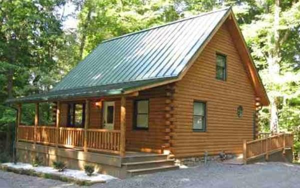 Cozy Pine Cabin with ramp to back porch.