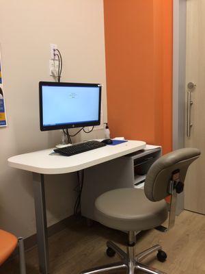 MD sits here and accesses your medical record.