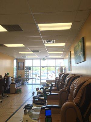 Amazing! Me and my mom have tried a lot of salons in Weber / Davis county and we always leave disappointed. BUT NOT HERE! Lots of chairs!