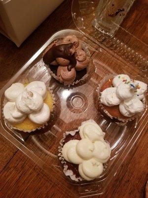 Assortment of cupcakes