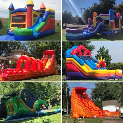 Water slides and combos