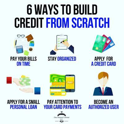 Build credit from scratch.