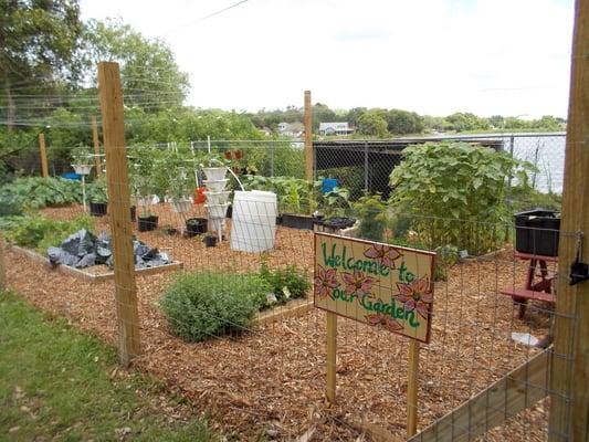 The garden the children, parents and staff built.