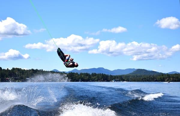 Wakeboarding Lessons on Lake Placid with ADK aquatics