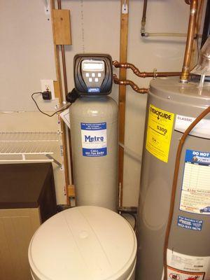 Water Softener installed by Metro Plumbing