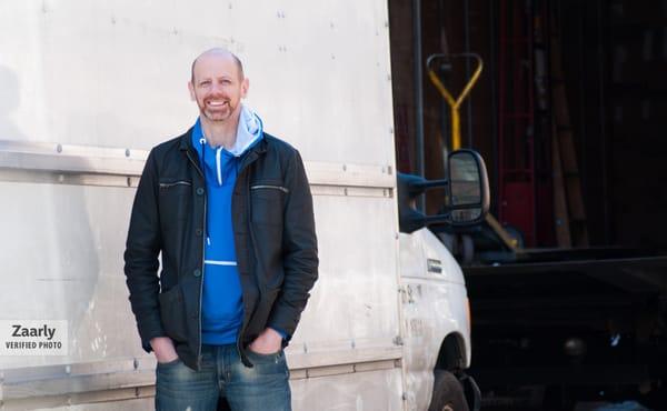 Rob with one of his trucks.