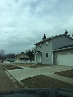 Removed 3 diseased elm trees from front yard.