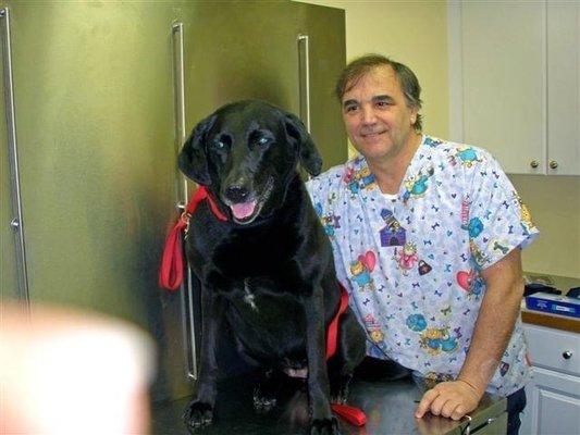 Dr. Garbaccio and a patient