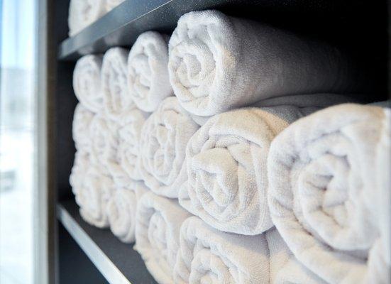 We help salons keep their towels clean and bright white!