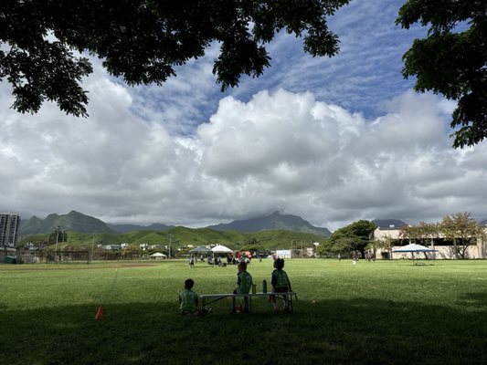 Nice shade for today's 11 a.m. game