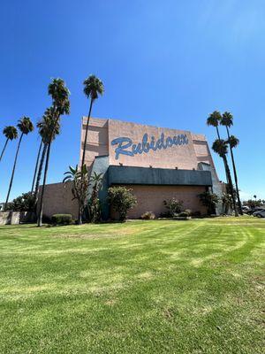 Right next to the famous 1945 original screen tower landmark, the Rubidoux Drive-In.