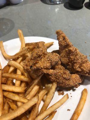 You get 3 tiny pieces of chicken for 14.99