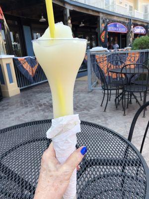 1/2 Yard pina colada from the Daq Hut