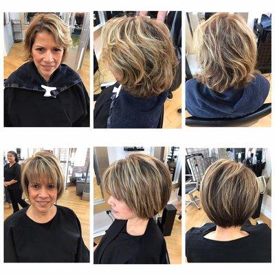 Cut,Color,Blow done by Kevin