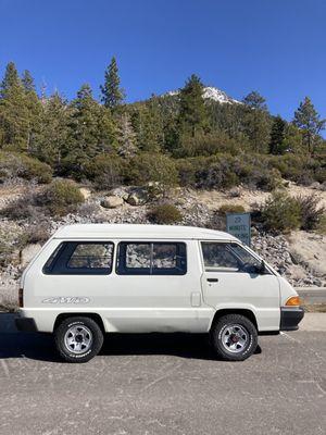 1990 Toyota TownAce at Lake Tahoe.