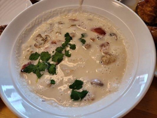 Tom Kha with Shrimp.