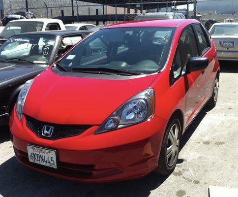 After Shot of our Customer's Honda Fit. Free Estimates!