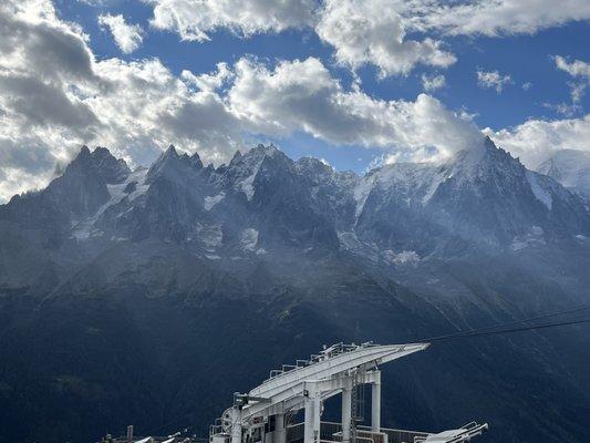 The start of our hike above Chamonix