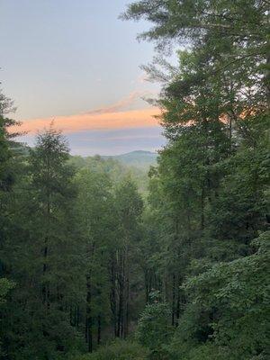 Sunset from the patio