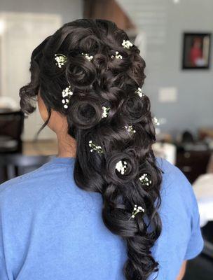 Bridal hair