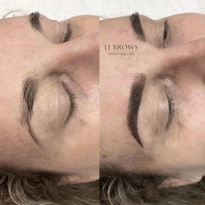 Combo Brows (Microblading and shading)