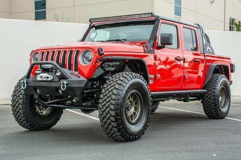 Jeep Gladiator wrapped in DV8 Offroad Accessories