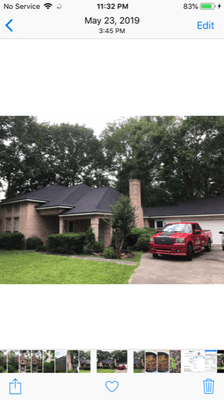 Residential roof completed in Roman Forest.