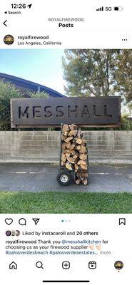 Royal Firewood supplies many restaurants in Los Angeles.