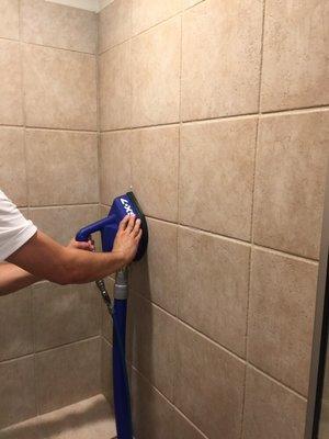 Ultimate Chemdry wall tile cleaning