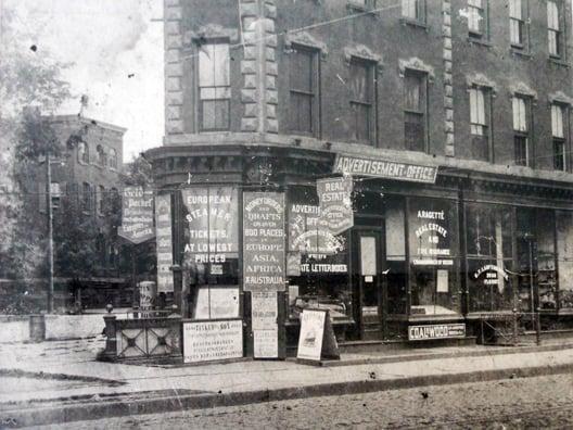 The Ragetté family real estate business had it's beginnings in this building in New York City in 1885.