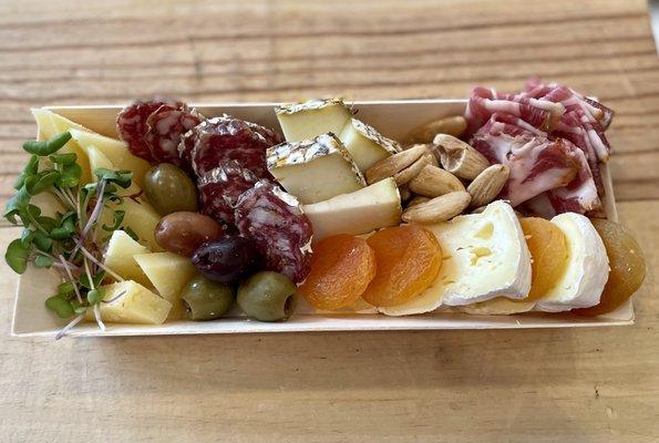 Cheese and charcuterie plates are made to order