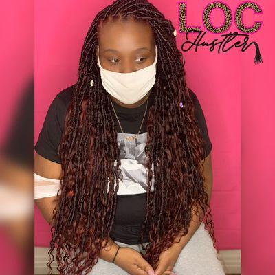 Service: BoNAY Locs (Custom Color: 99J) 
IG: @Locd_tite for more pics and videos!