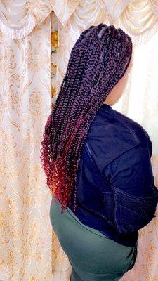 Small knotless braids