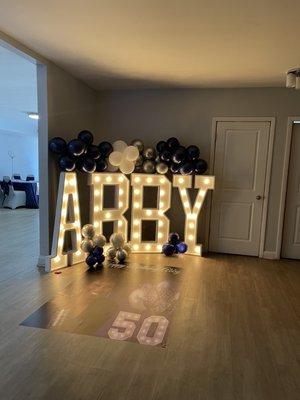 4ft Marquee letters & numbers rental.