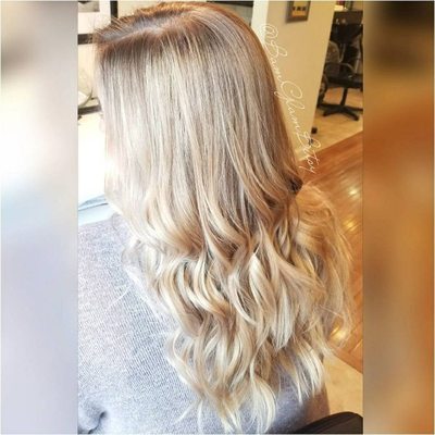 Color transformation done with balayage