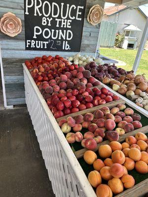 Nice selection of fruit.