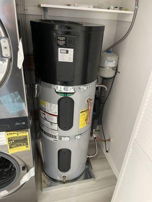 Heat pumps electric water heater installation