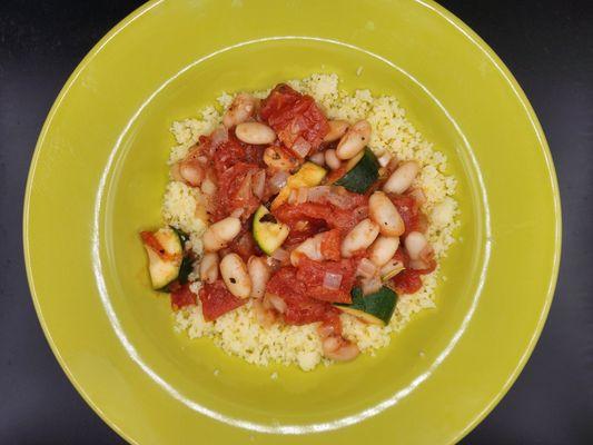 White Beans with Veggies and Couscous