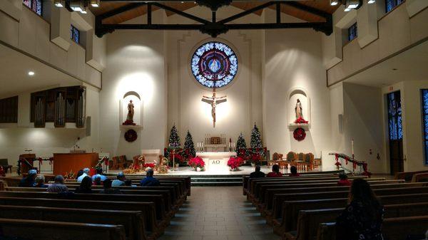 View of the altar as you enter.