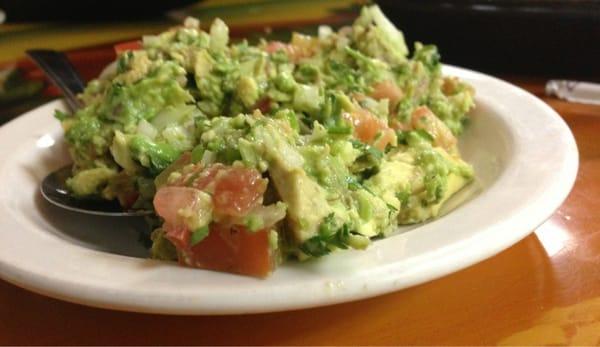 Amazing guacamole, totally beats my avocado salsa.