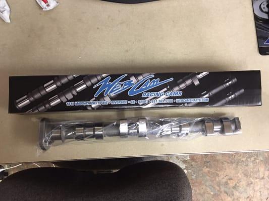 Aftermarket intake camshaft we are putting in a BMW motor we're building.