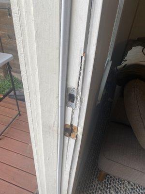 Split door frame