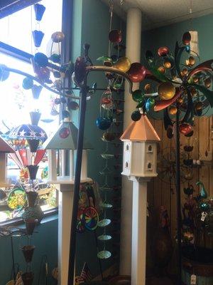 Bird houses and feeders