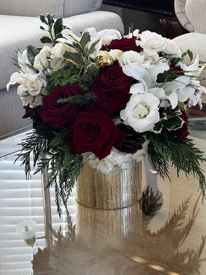 Christmas floral arrangement