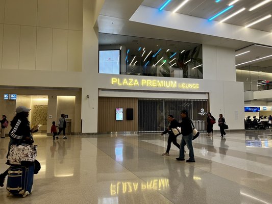 Plaza has a premium lounge in this terminal