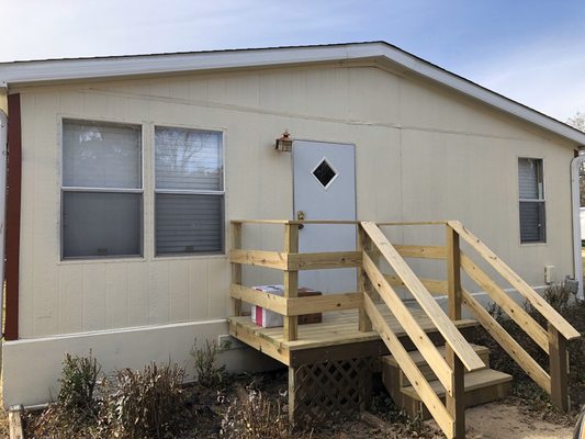 Painted house and built new porches