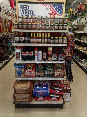 Check out our New BBQ end cap! That Stephanie Cote and Shelby Ellis did!